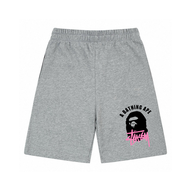 Stüssy x BAPE Ape Head Logo Shorts