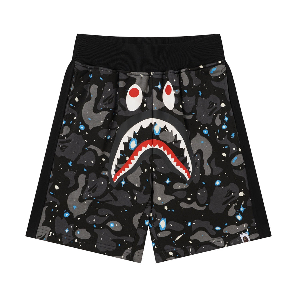 BAPE Shark Space Camo Sweat Shorts – Black