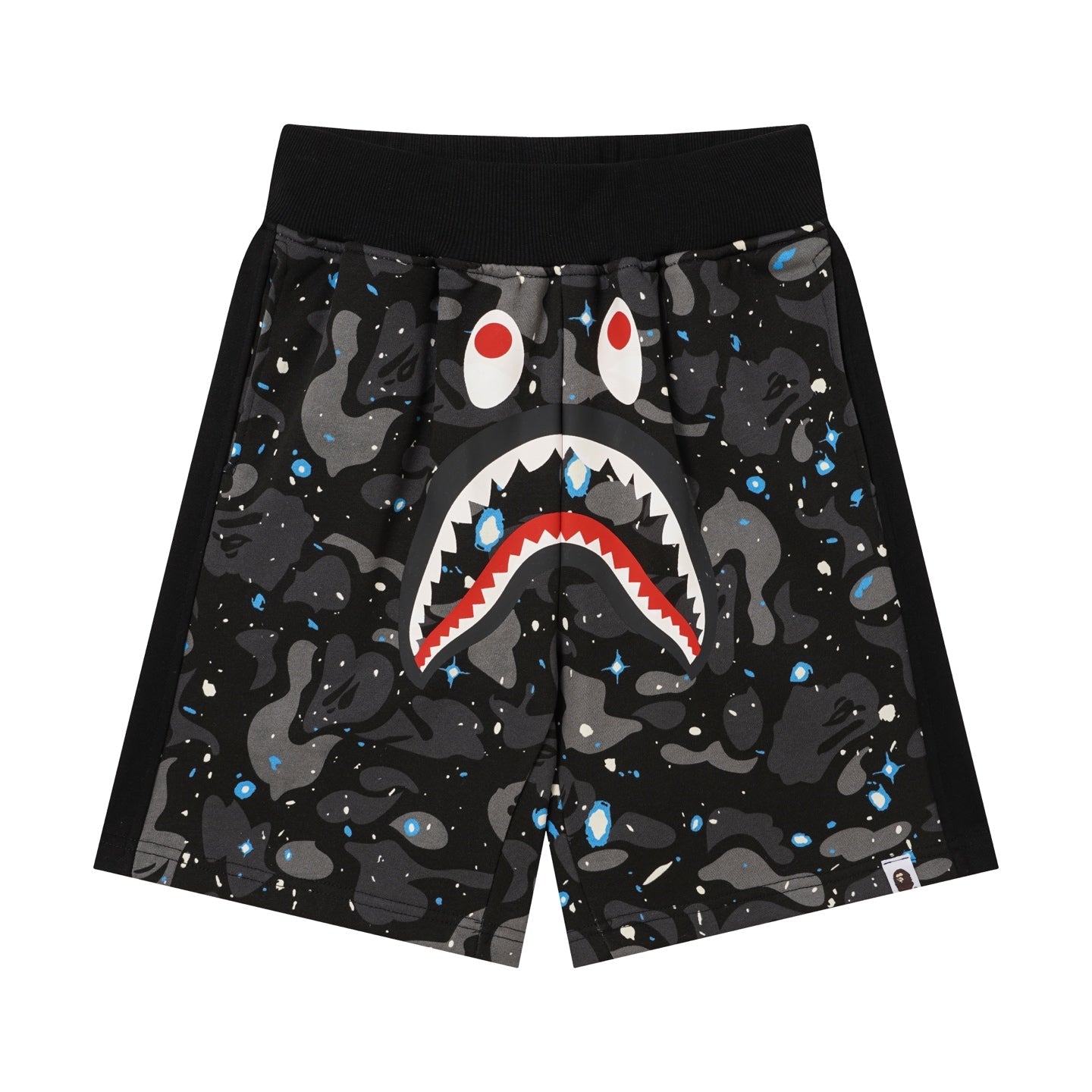 BAPE Shark Space Camo Sweat Shorts – Black