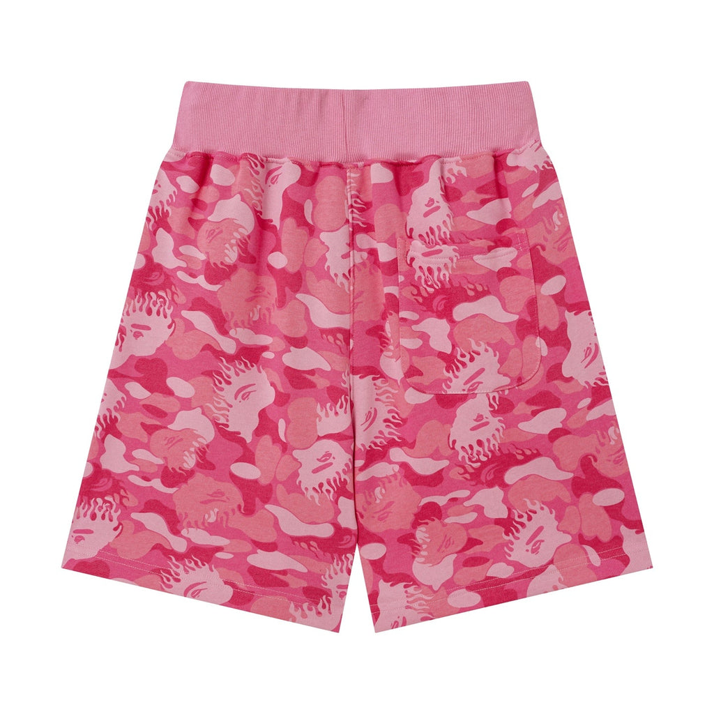 BAPE Camo Sweat Shorts – Blue & Pink