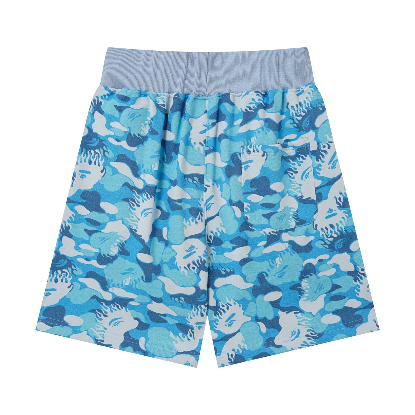 BAPE Camo Sweat Shorts – Blue & Pink