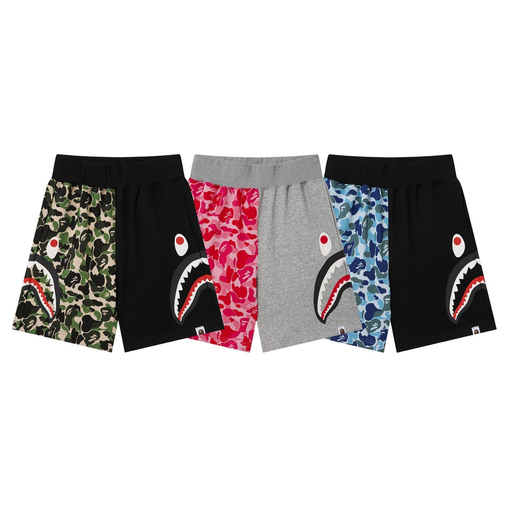 BAPE Shark Split Camo Sweat Shorts