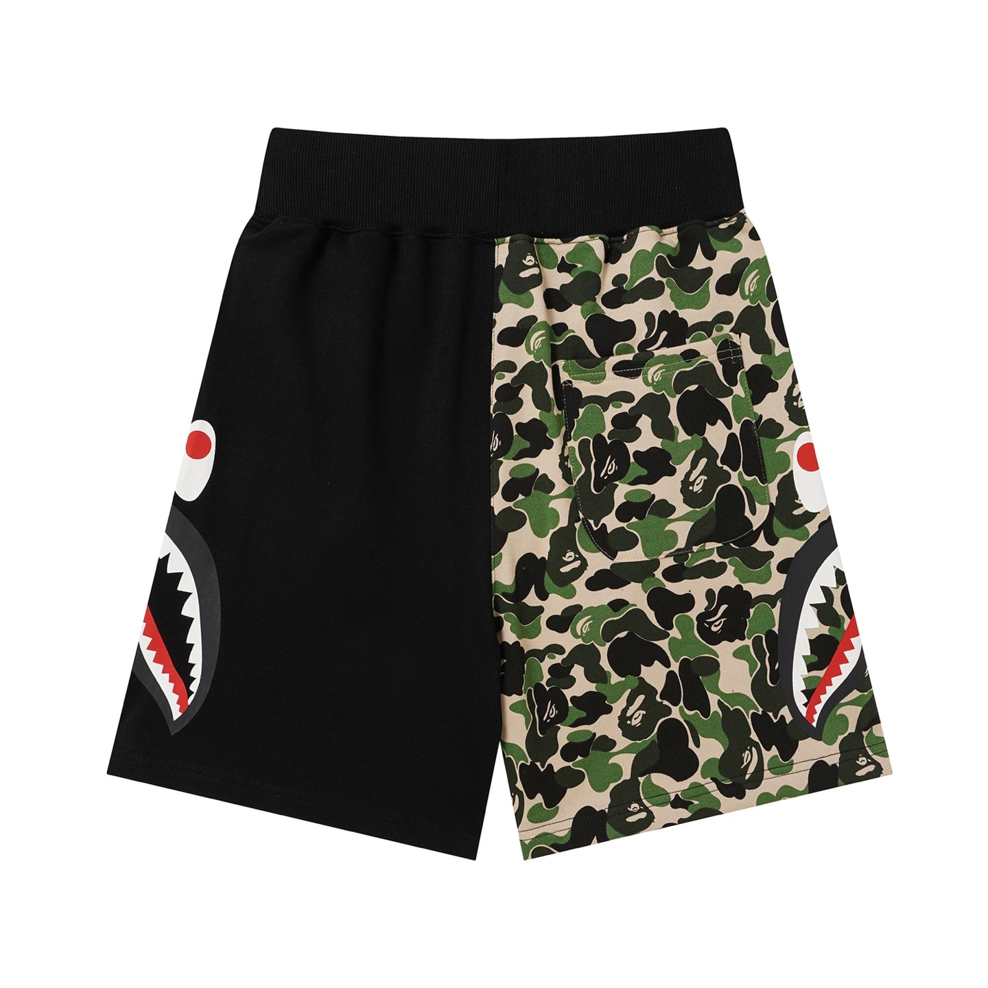 BAPE Shark Split Camo Sweat Shorts