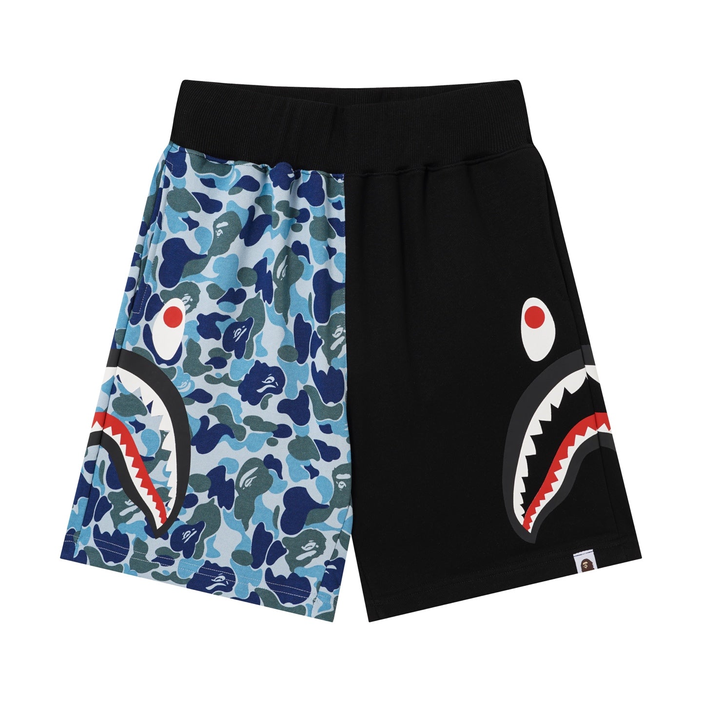 BAPE Shark Split Camo Sweat Shorts
