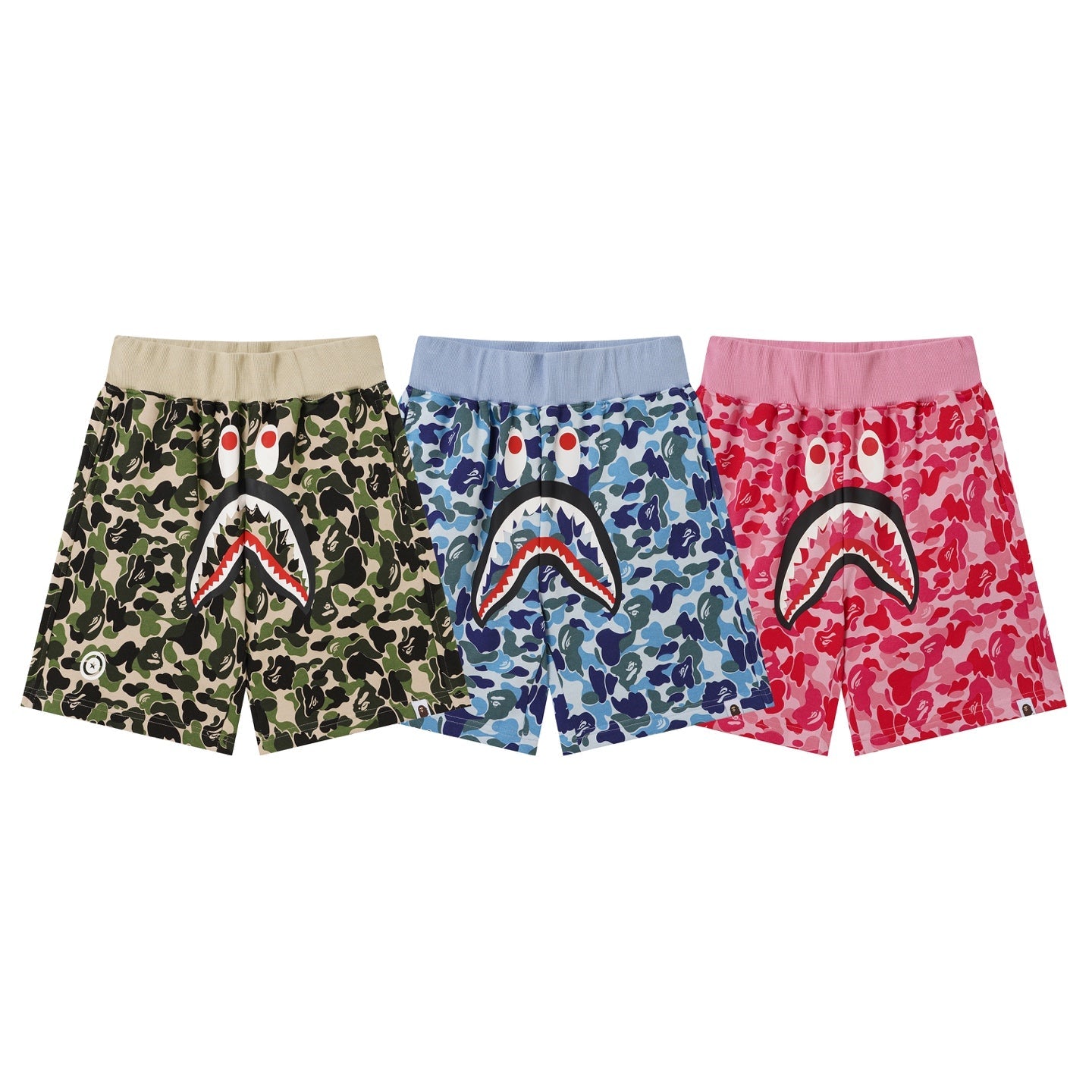 BAPE 1st Camo Shark Sweat Shorts