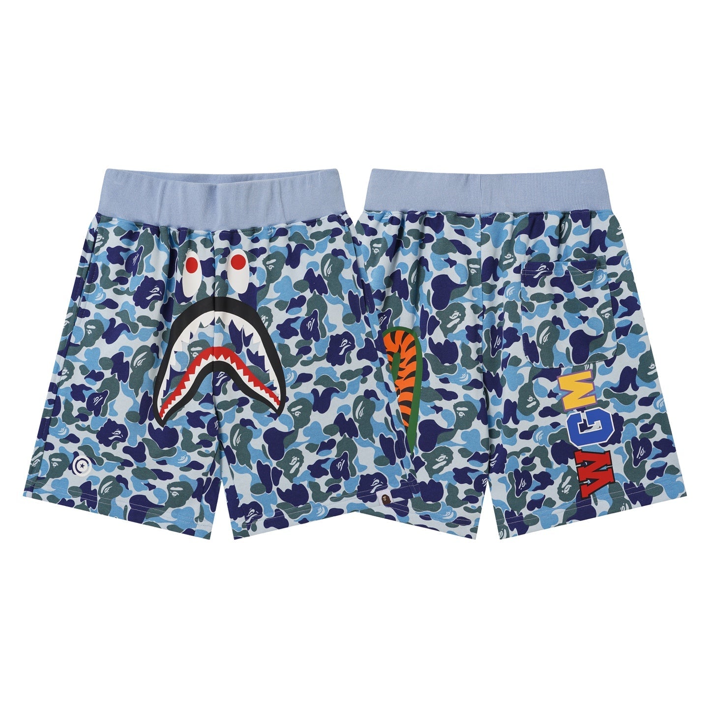 BAPE 1st Camo Shark Sweat Shorts