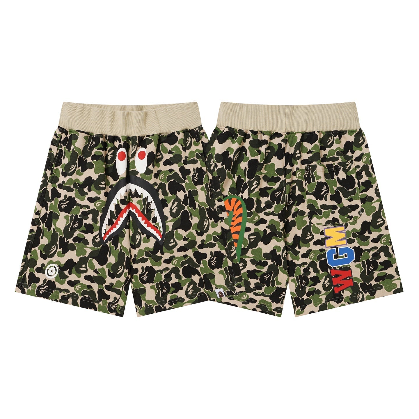 BAPE 1st Camo Shark Sweat Shorts