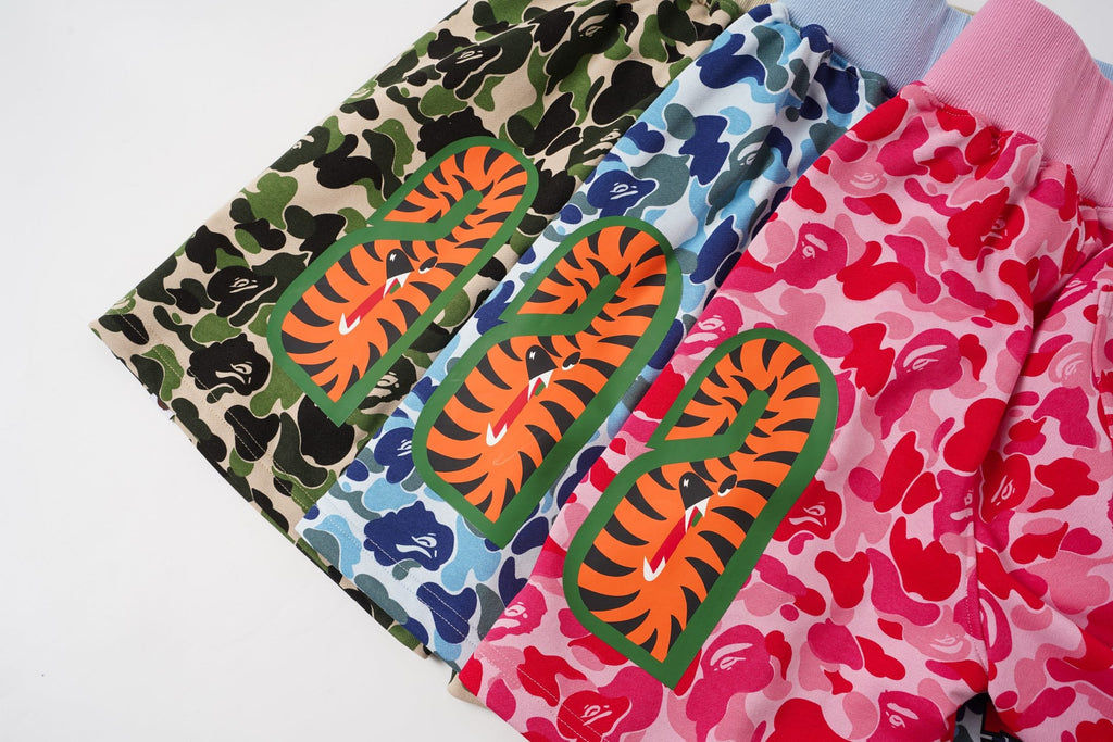 BAPE 1st Camo Shark Sweat Shorts