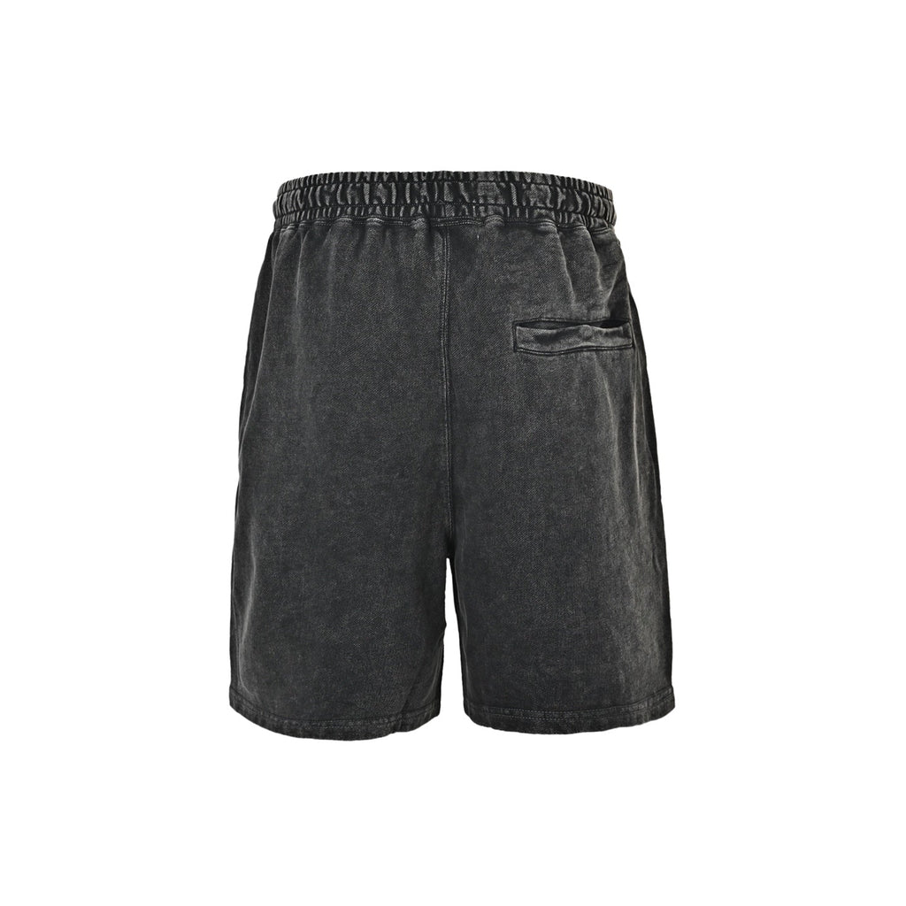 BAPE Washed Ape Embroidery Heavyweight Sweat Shorts