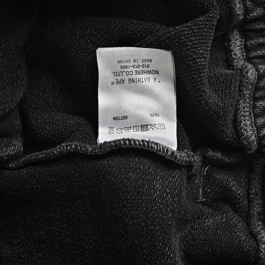 BAPE Washed Ape Embroidery Heavyweight Sweat Shorts