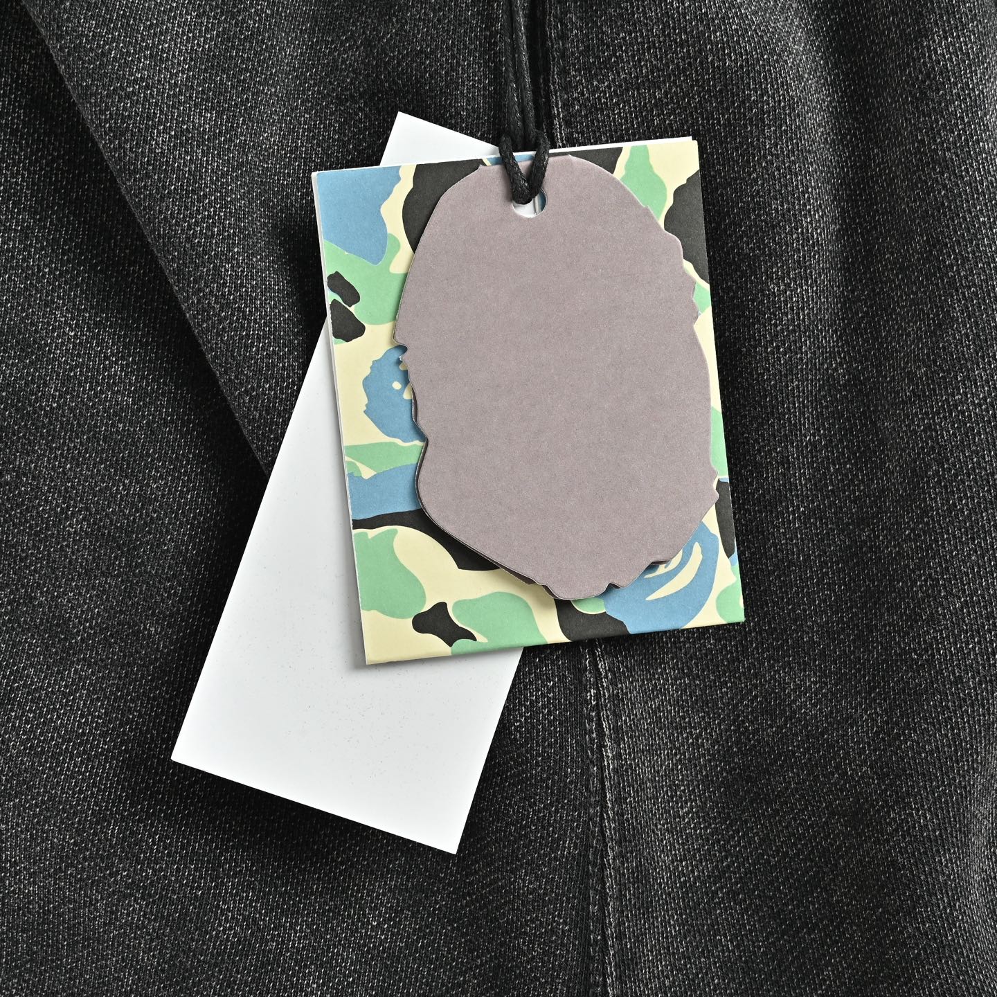 BAPE Washed Ape Embroidery Heavyweight Sweat Shorts