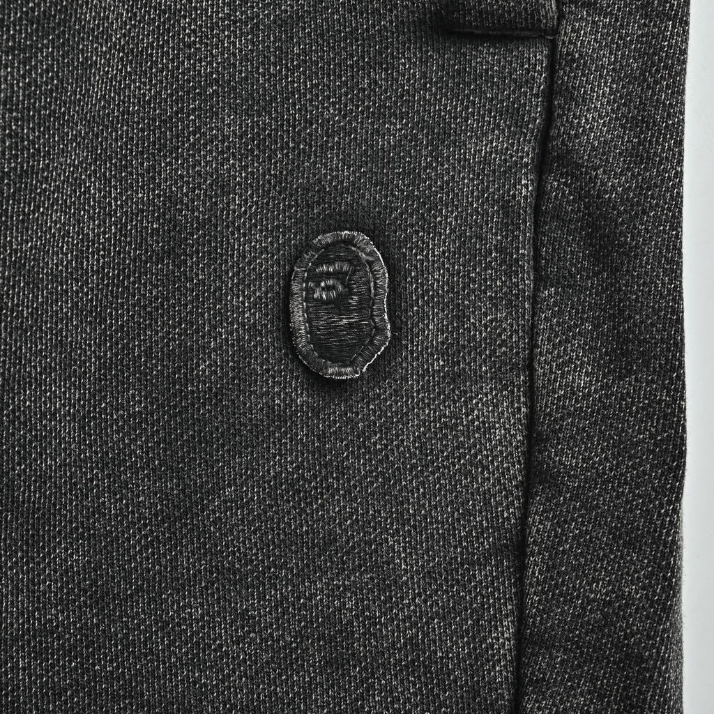 BAPE Washed Ape Embroidery Heavyweight Sweat Shorts