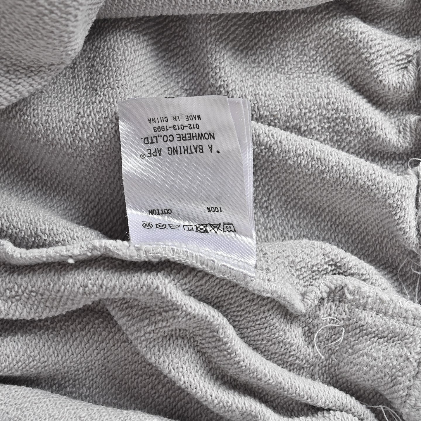 BAPE Washed Heavyweight Sweat Shorts – Light Grey