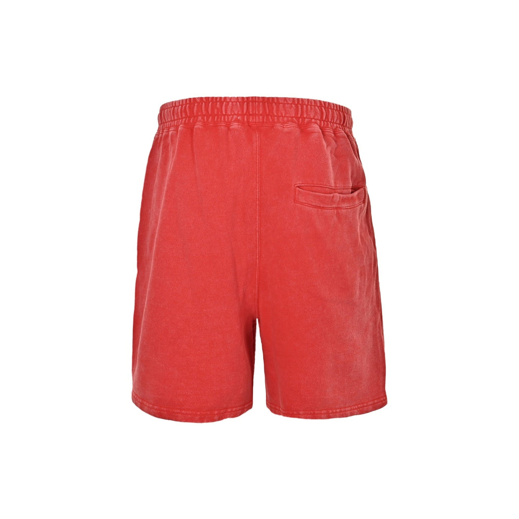 BAPE Washed Heavyweight Sweat Shorts – Red