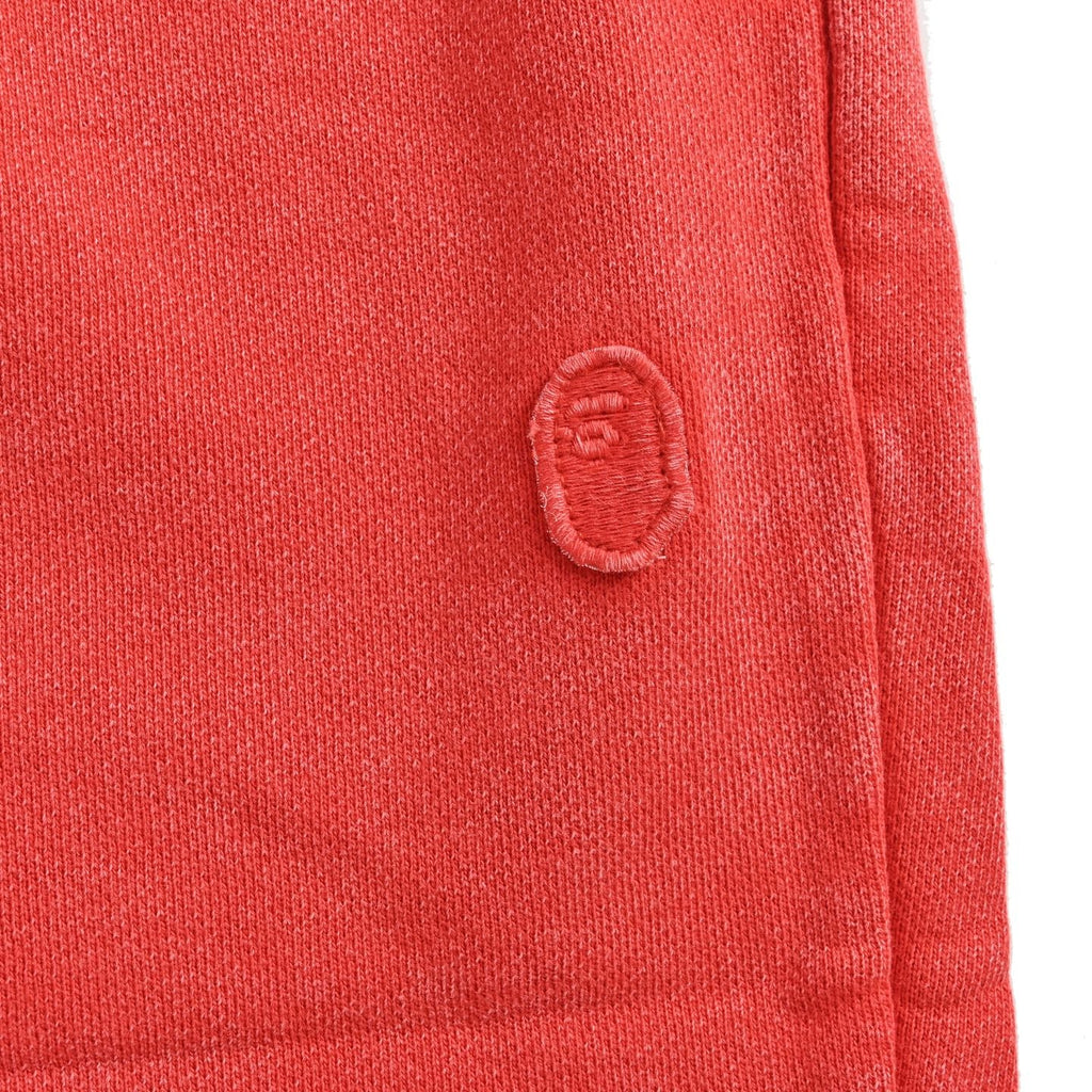 BAPE Washed Heavyweight Sweat Shorts – Red