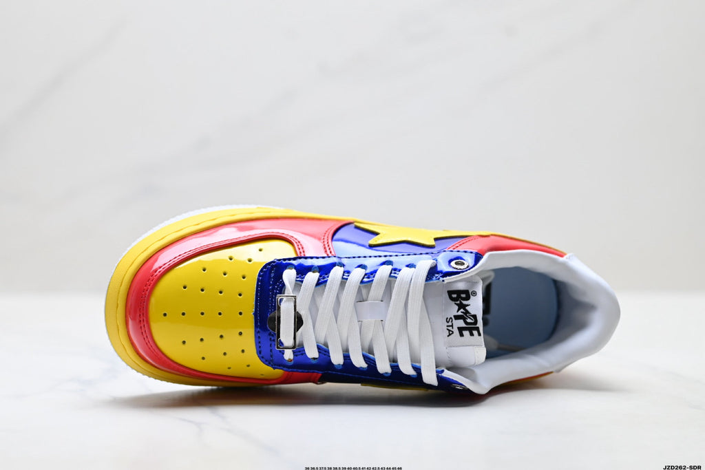 A BATHING APE BAPE STA “Pastel Color” Low-Top Sneakers – Multi Color