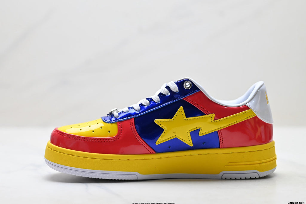 A BATHING APE BAPE STA “Pastel Color” Low-Top Sneakers – Multi Color