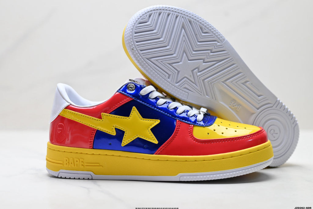 A BATHING APE BAPE STA “Pastel Color” Low-Top Sneakers – Multi Color