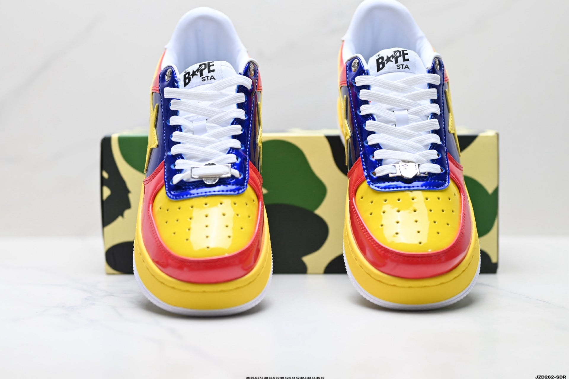 A BATHING APE BAPE STA “Pastel Color” Low-Top Sneakers – Multi Color