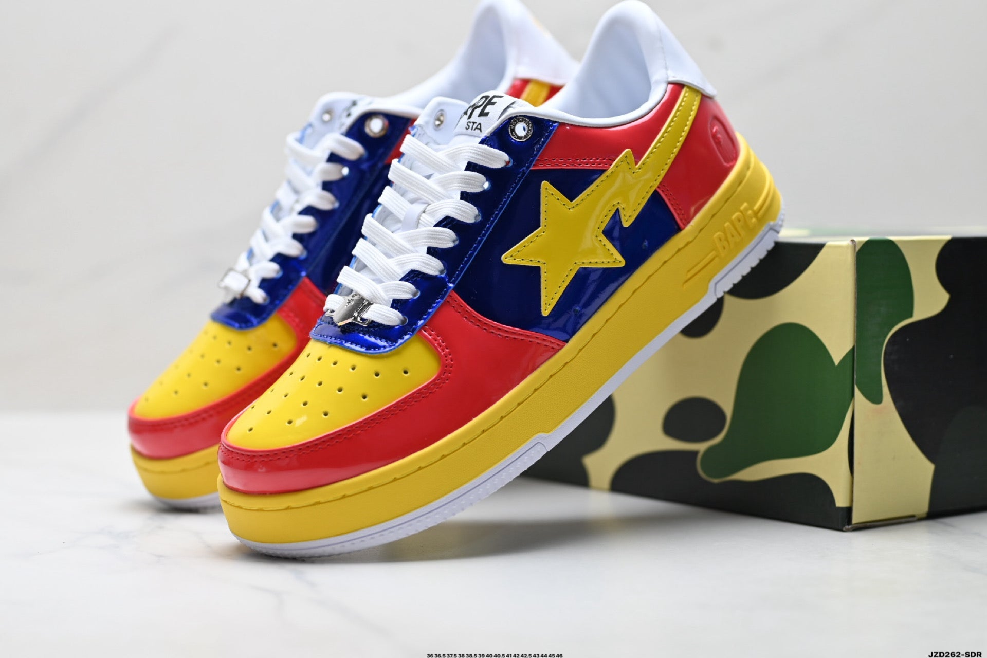 A BATHING APE BAPE STA “Pastel Color” Low-Top Sneakers – Multi Color