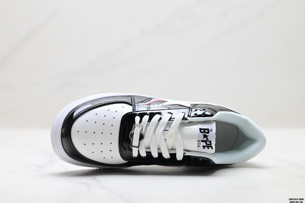 A Bathing Ape Bape Sta Low Color Block Shark Black