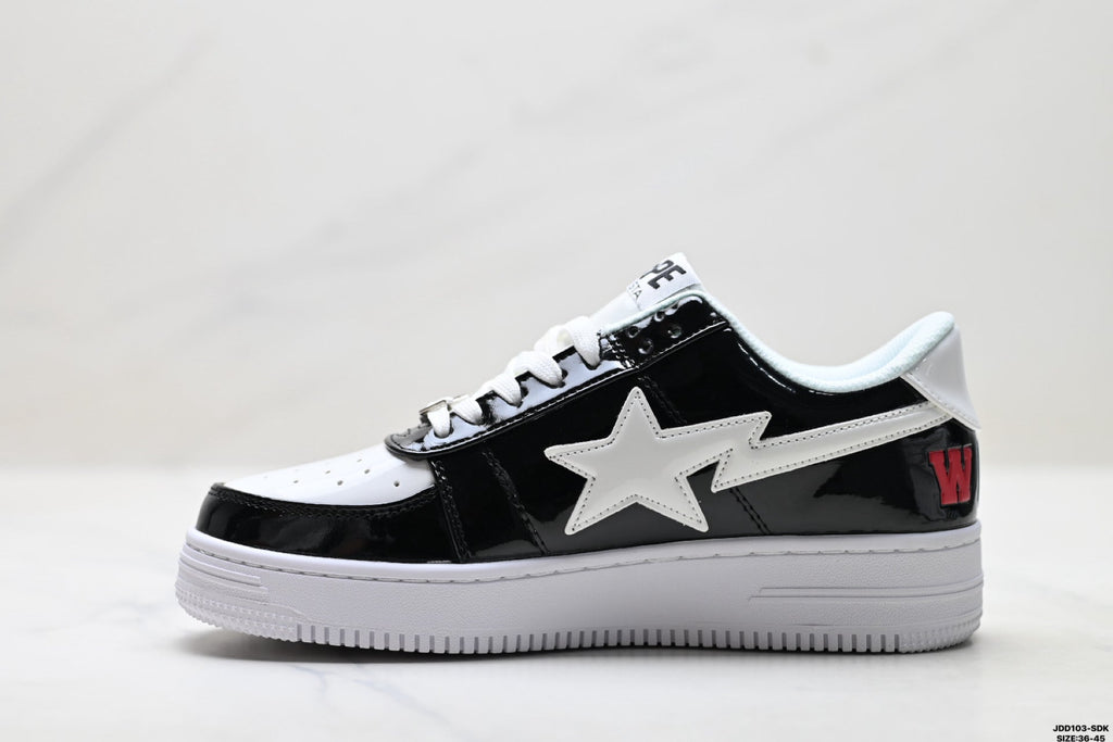 A Bathing Ape Bape Sta Low Color Block Shark Black