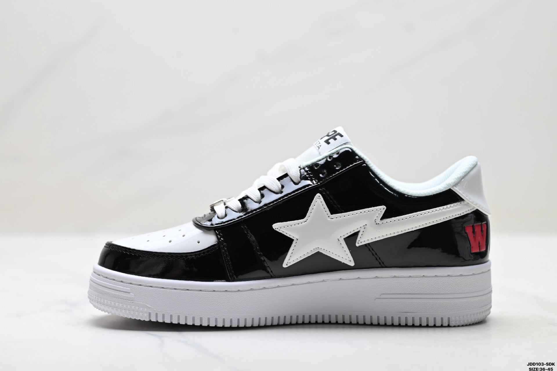 A Bathing Ape Bape Sta Low Color Block Shark Black