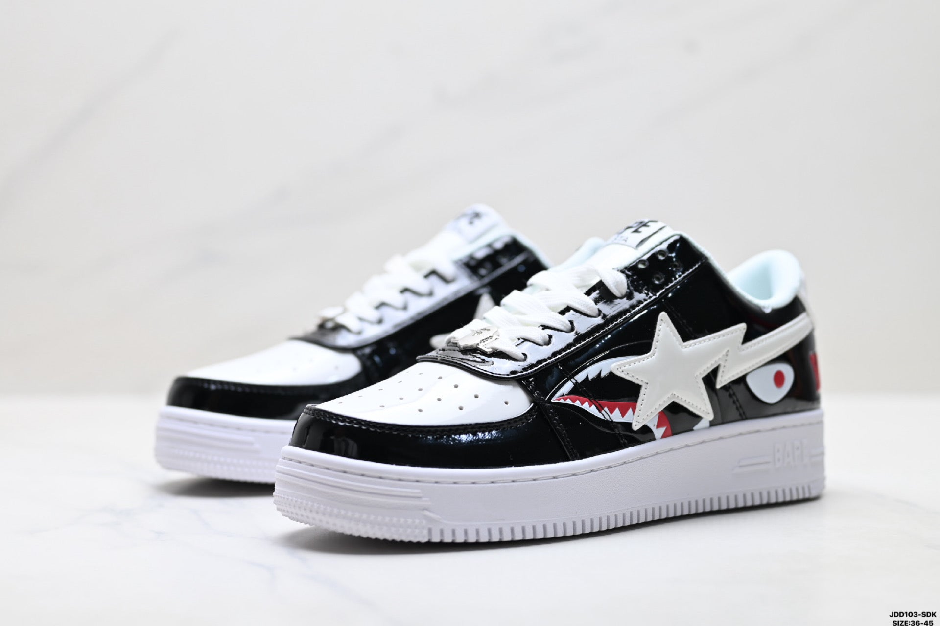 A Bathing Ape Bape Sta Low Color Block Shark Black