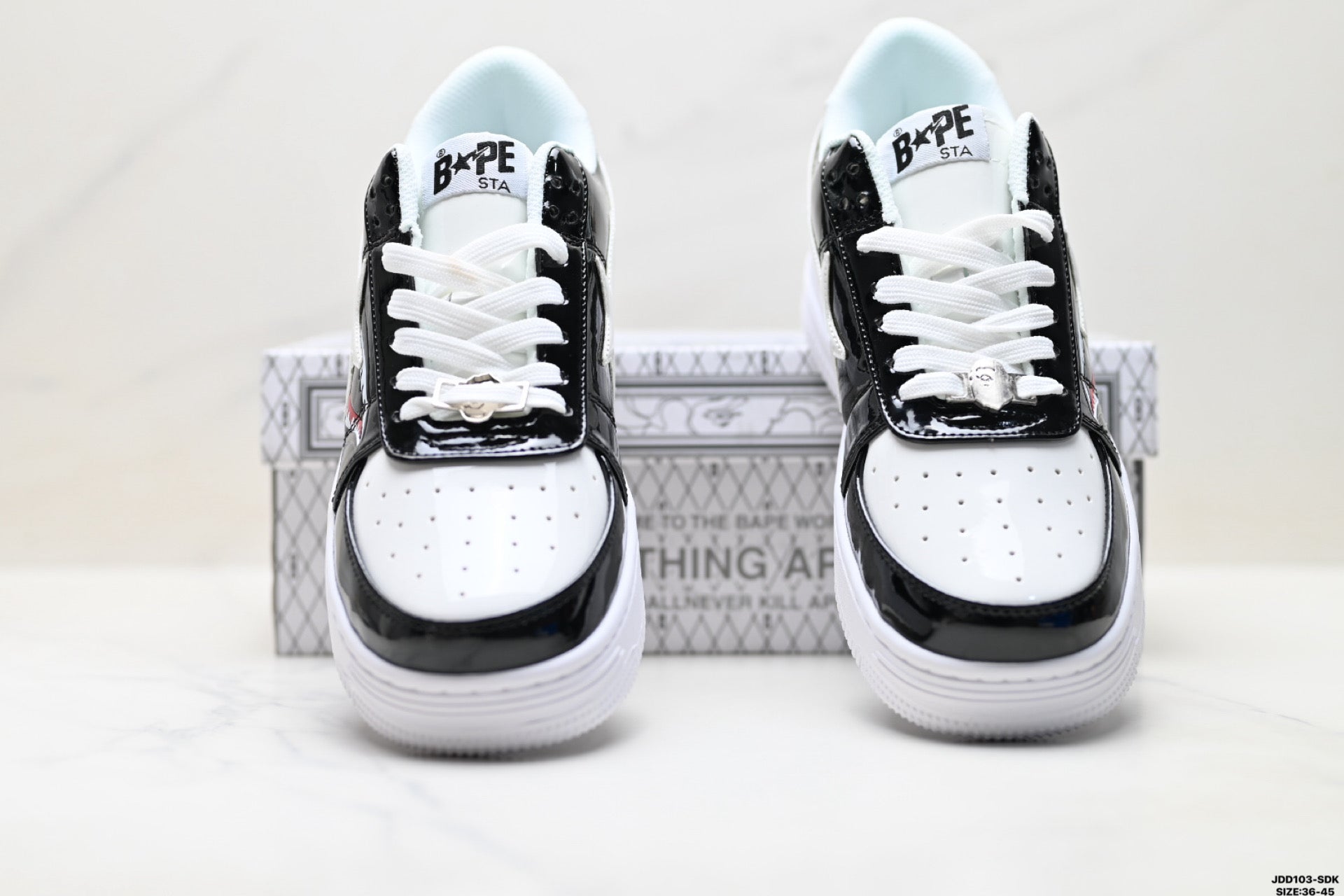 A Bathing Ape Bape Sta Low Color Block Shark Black