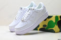 BAPE-Inspired Low-Top Streetwear Sneakers – Triple White