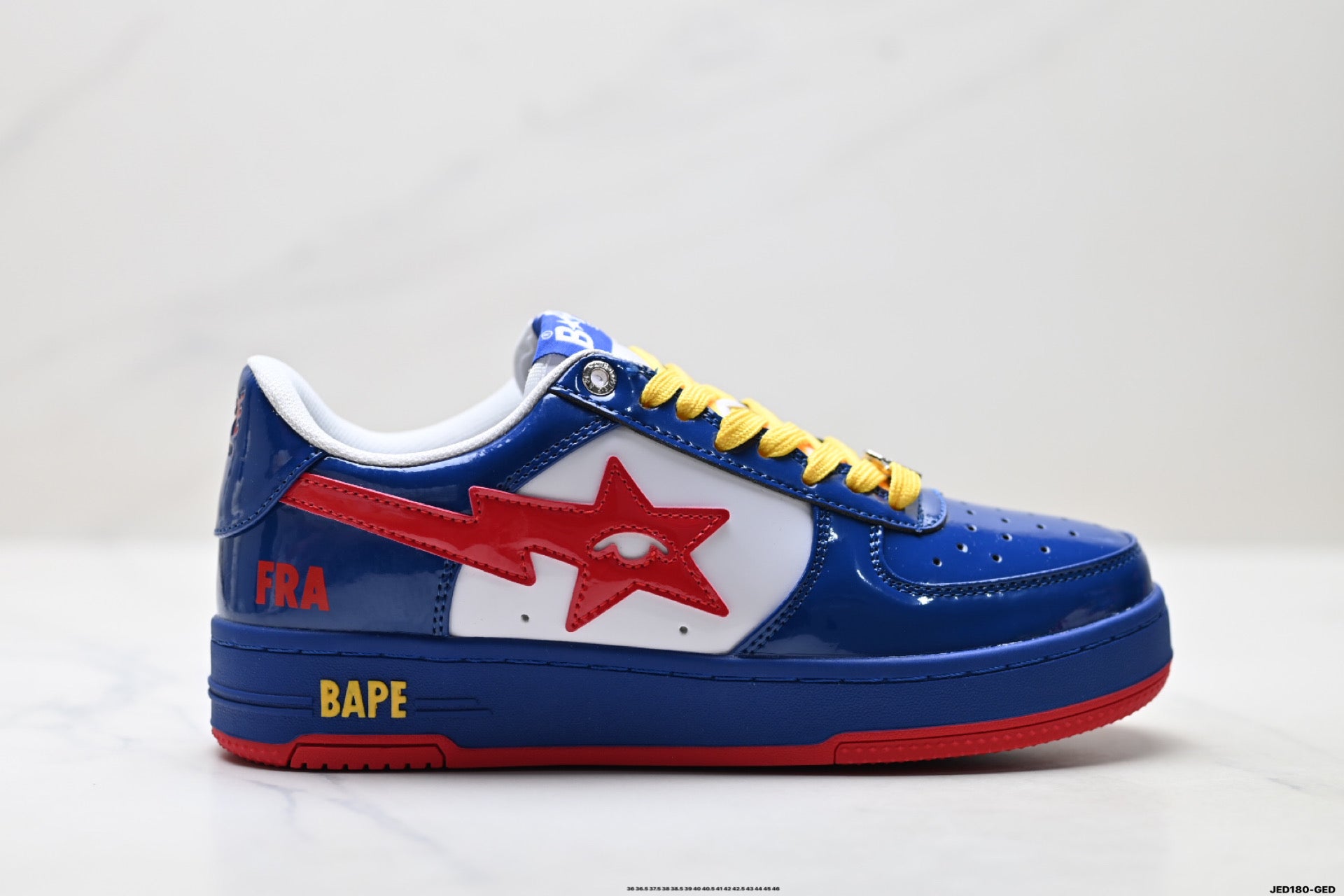 BAPE SK8 STA Low Sneakers – Blue/Red