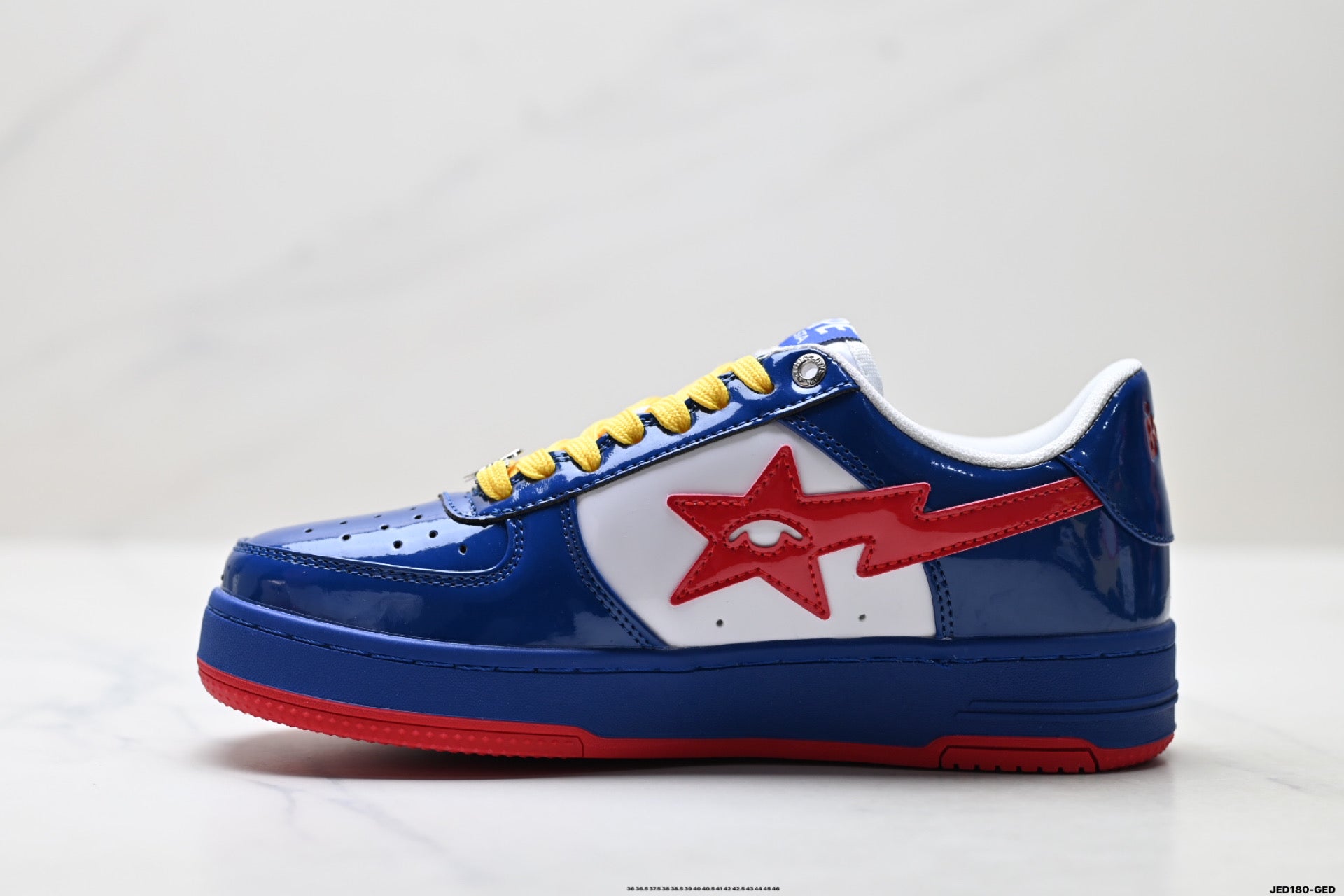 BAPE SK8 STA Low Sneakers – Blue/Red