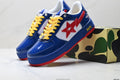 BAPE SK8 STA Low Sneakers – Blue/Red