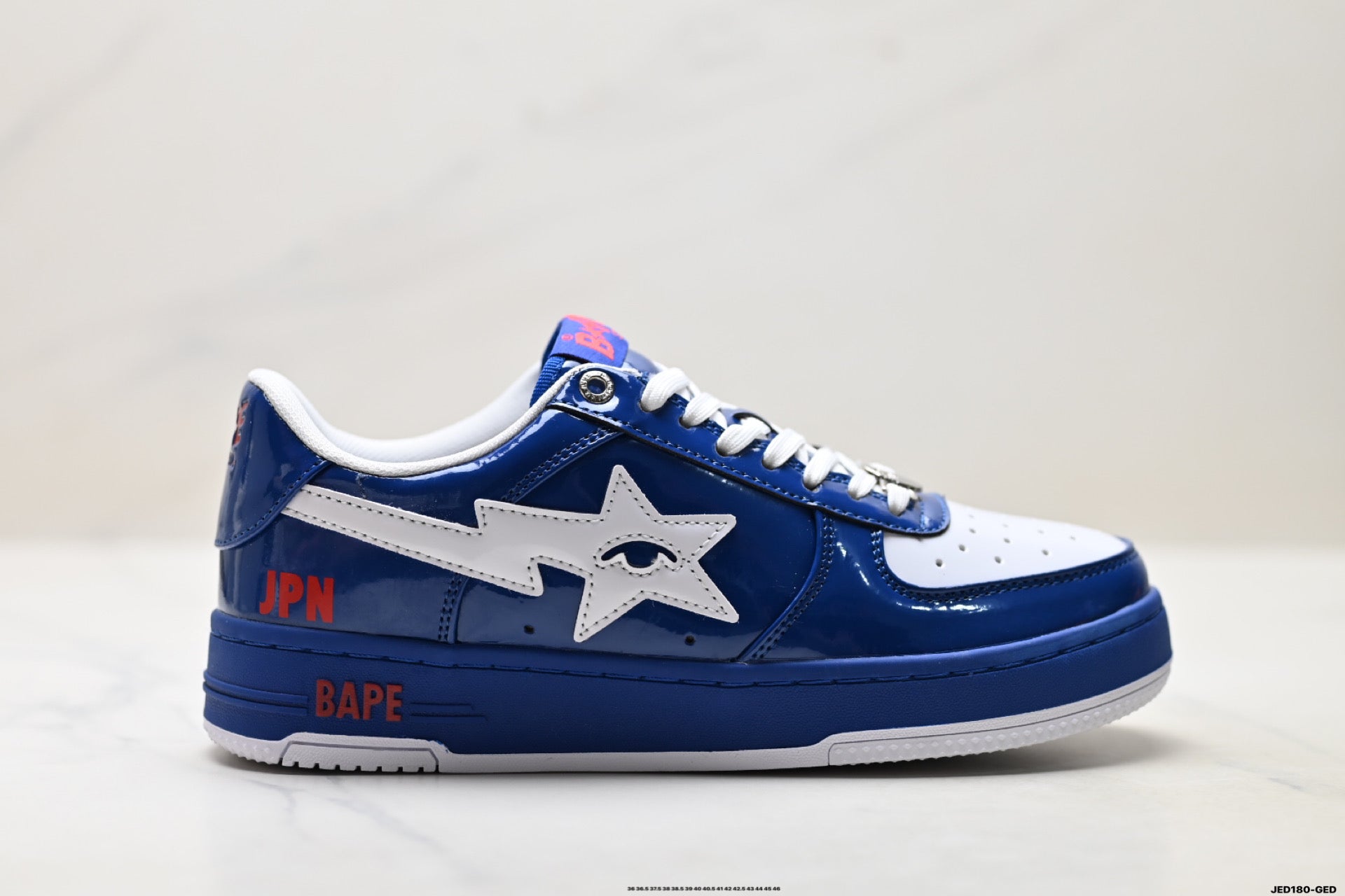 BAPE STA Low-Top Sneakers – Blue/White
