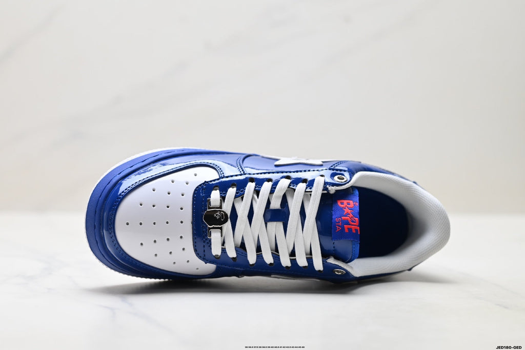 BAPE STA Low-Top Sneakers – Blue/White