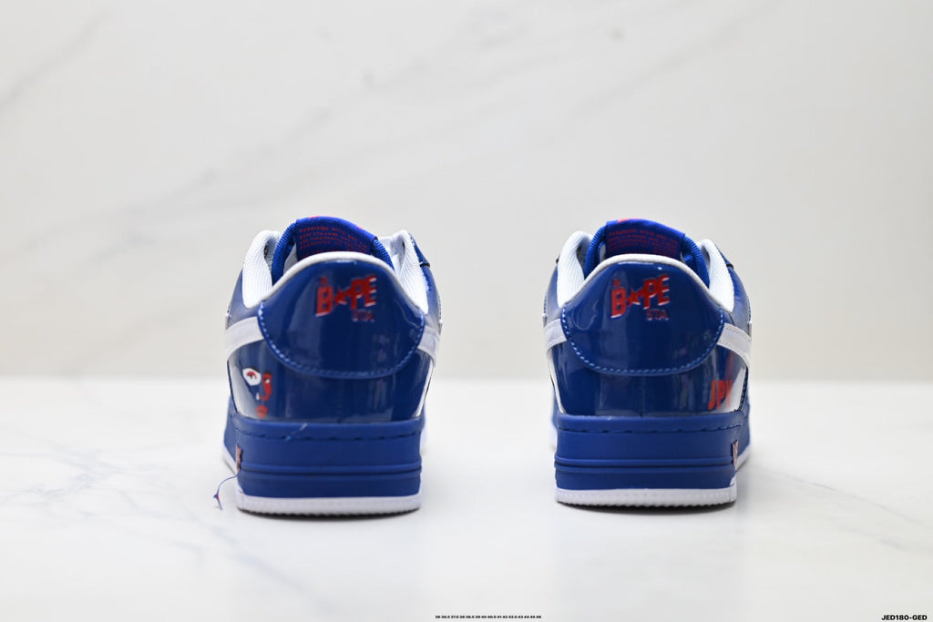 BAPE STA Low-Top Sneakers – Blue/White