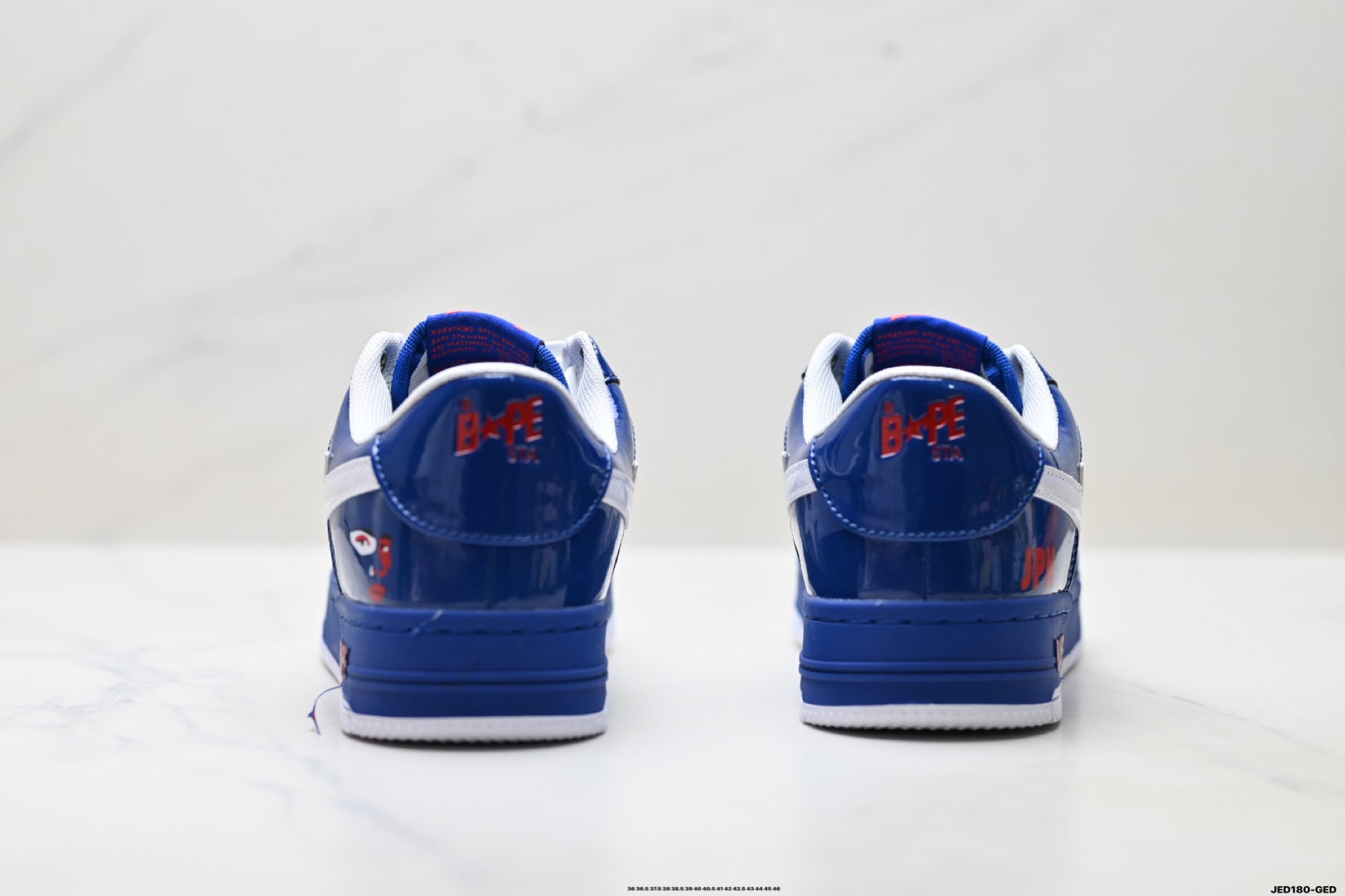 BAPE STA Low-Top Sneakers – Blue/White