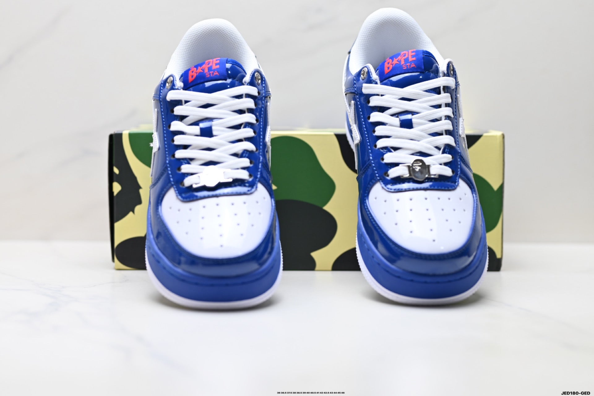 BAPE STA Low-Top Sneakers – Blue/White
