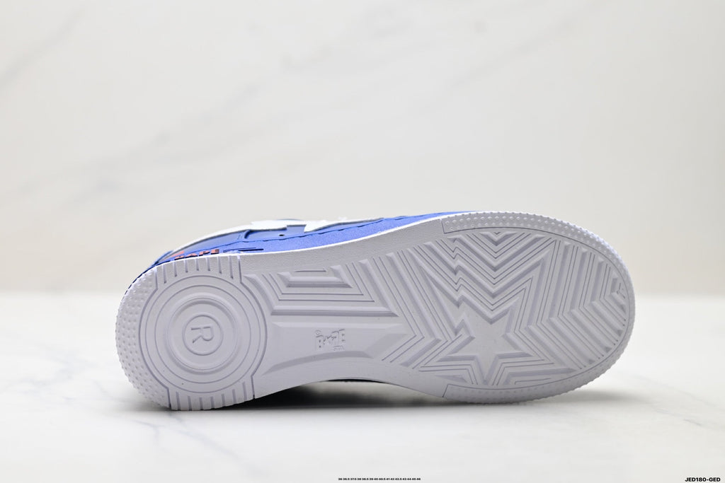 BAPE STA Low-Top Sneakers – Blue/White