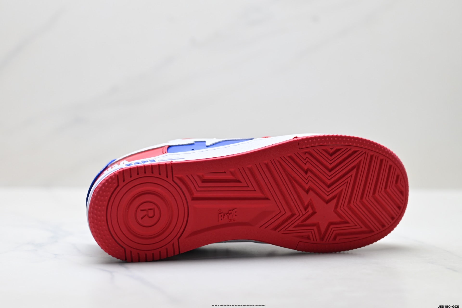 BAPE STA Low-Top Sneakers – Red/Blue