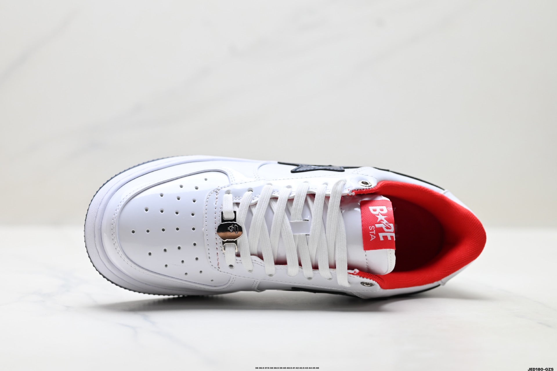 BAPE STA Low-Top Sneakers – White/Black