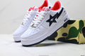BAPE STA Low-Top Sneakers – White/Black