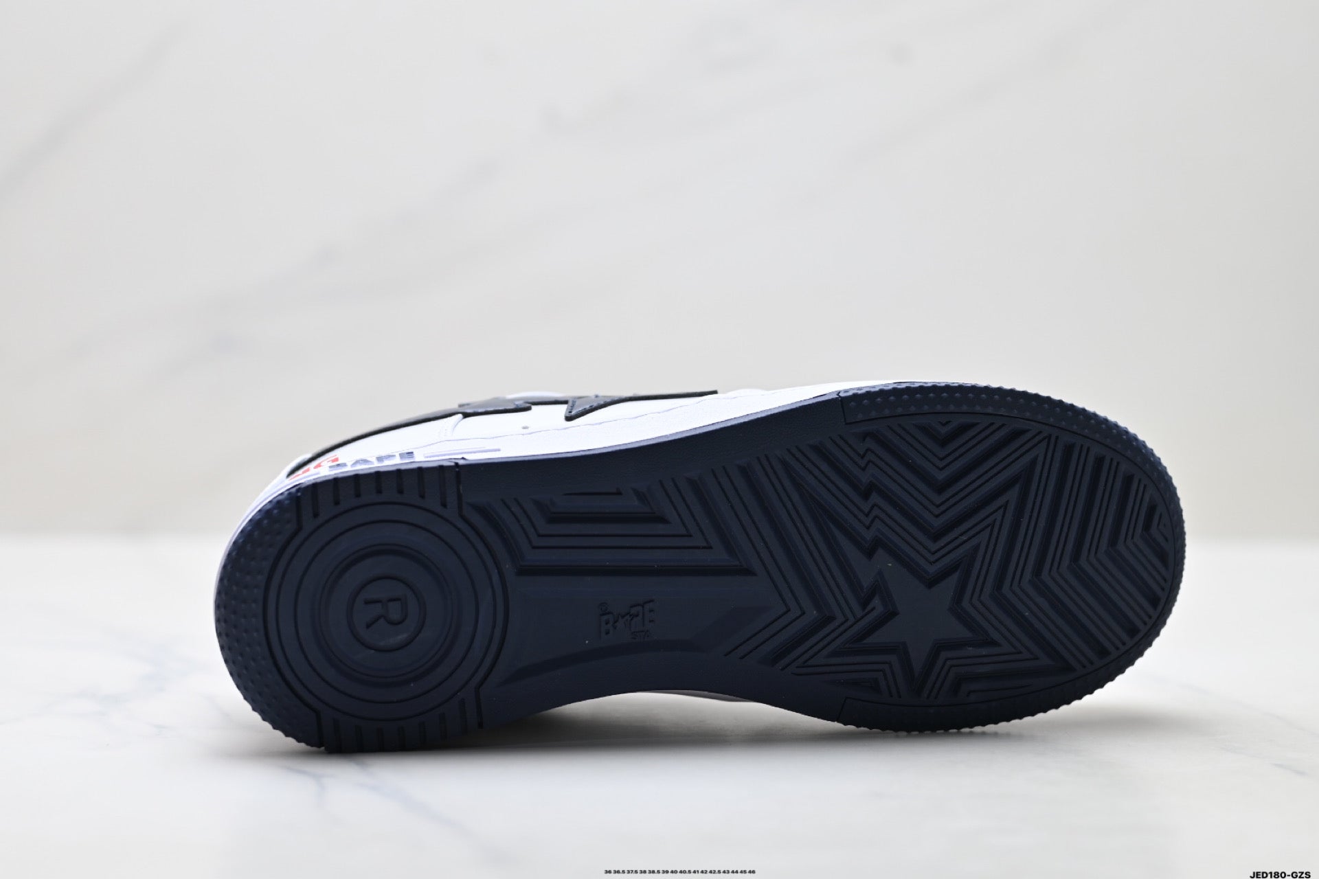 BAPE STA Low-Top Sneakers – White/Black