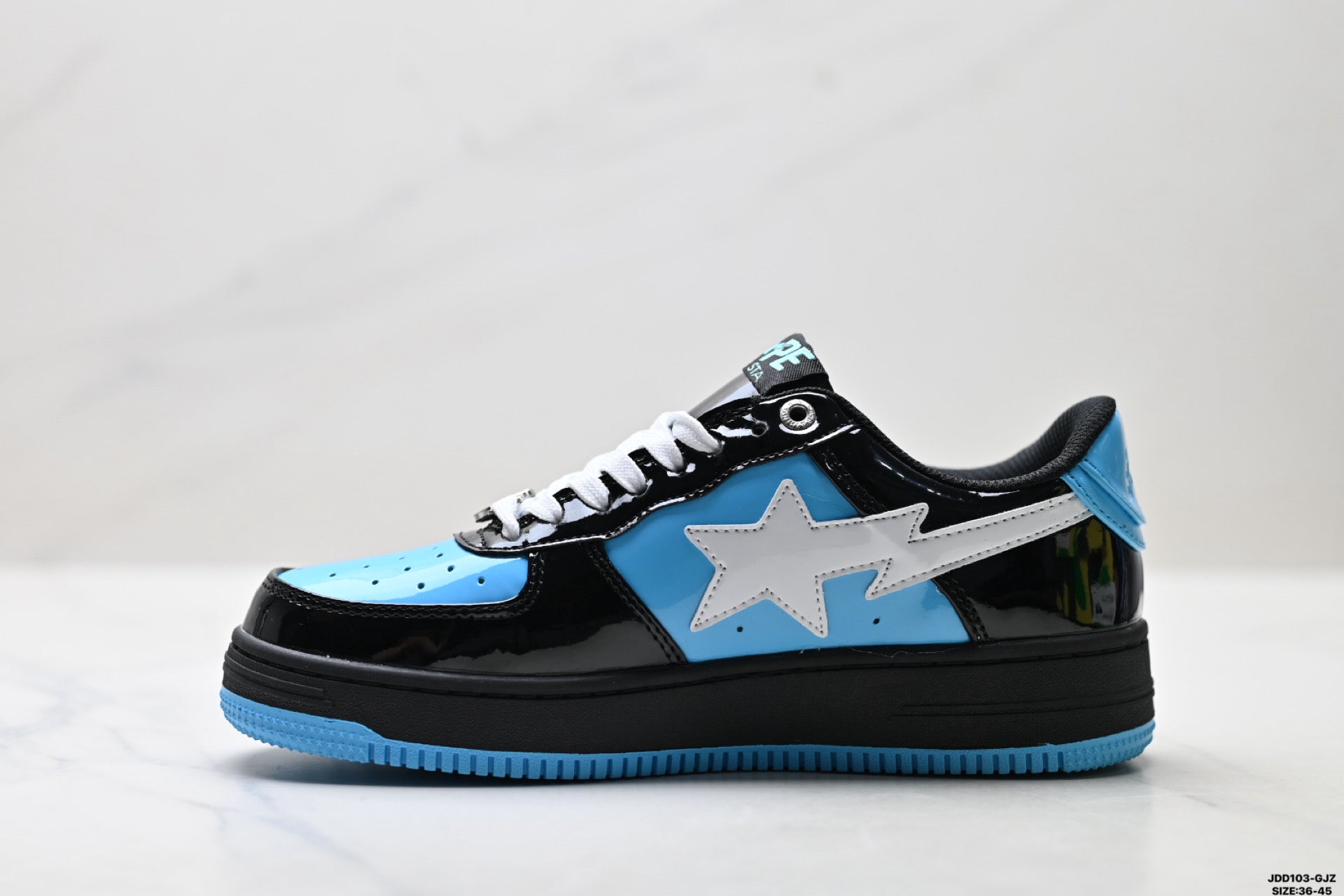 BAPE STA Low-Top Sneakers – Black/Blue