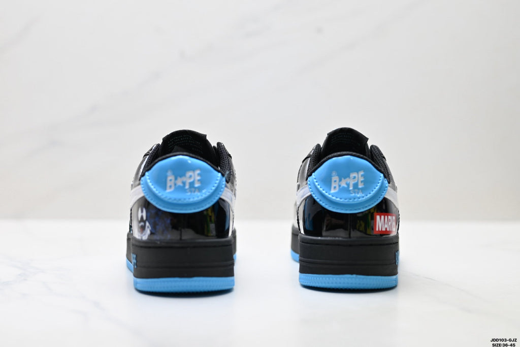 BAPE STA Low-Top Sneakers – Black/Blue