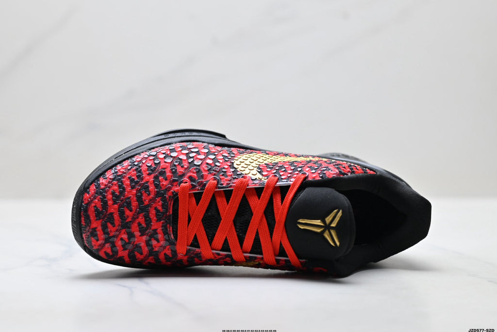 Nike Kobe 6 Protro Low-Top Basketball Shoes – Red Black Gold