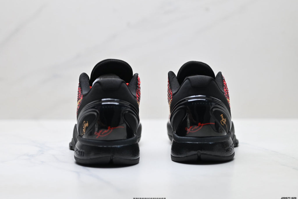 Nike Kobe 6 Protro Low-Top Basketball Shoes – Red Black Gold