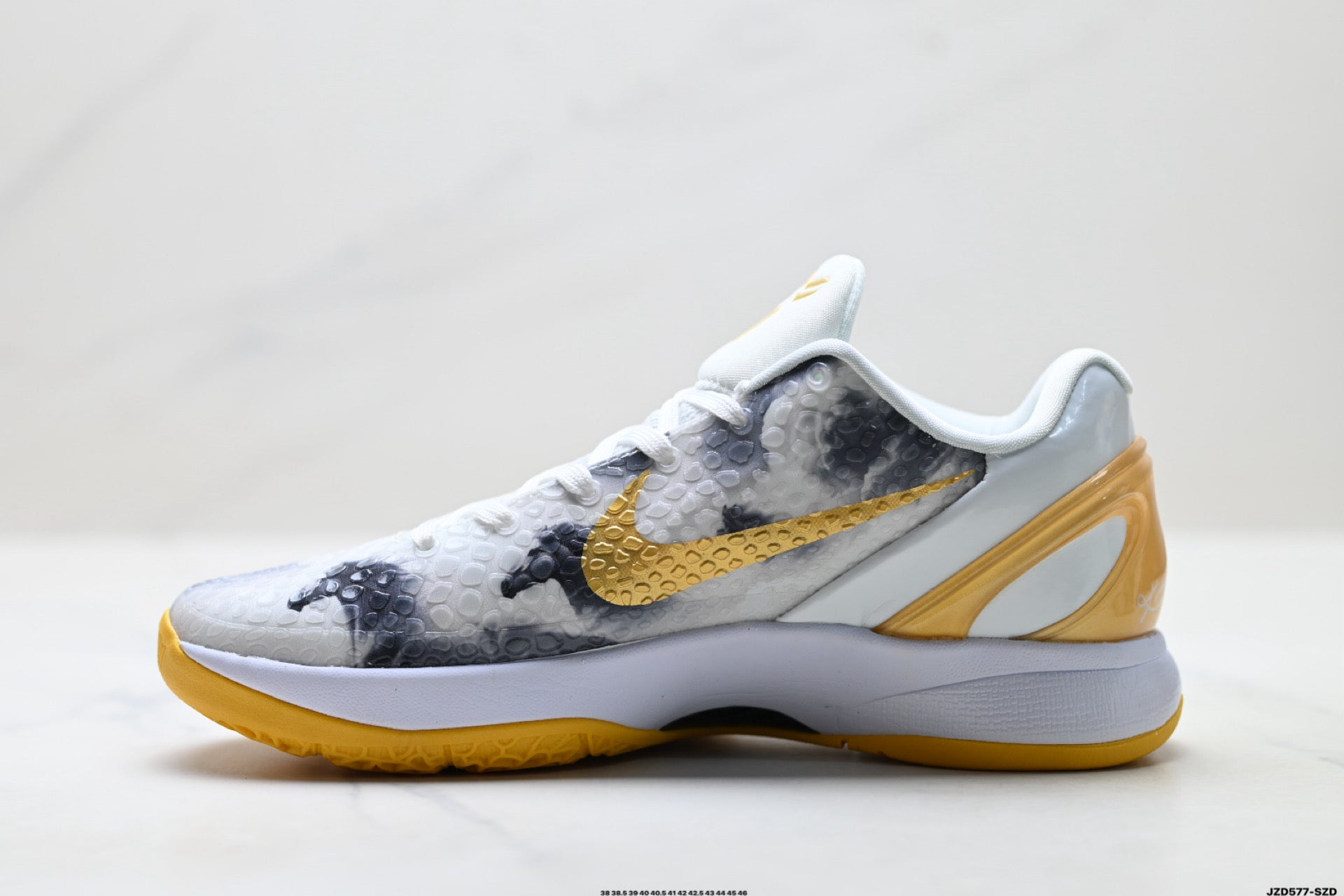 Nike Kobe 6 Protro Low-Top Basketball Shoes – White Gold
