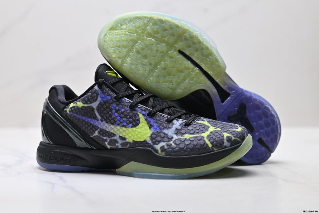 Nike Kobe 6 Protro Low-Top Basketball Shoes – Black Volt