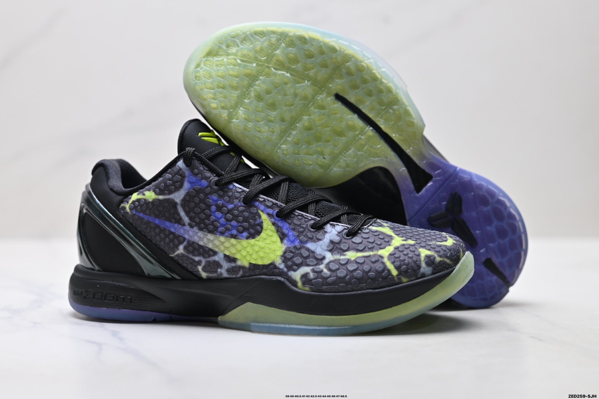 Nike Kobe 6 Protro Low-Top Basketball Shoes – Black Volt